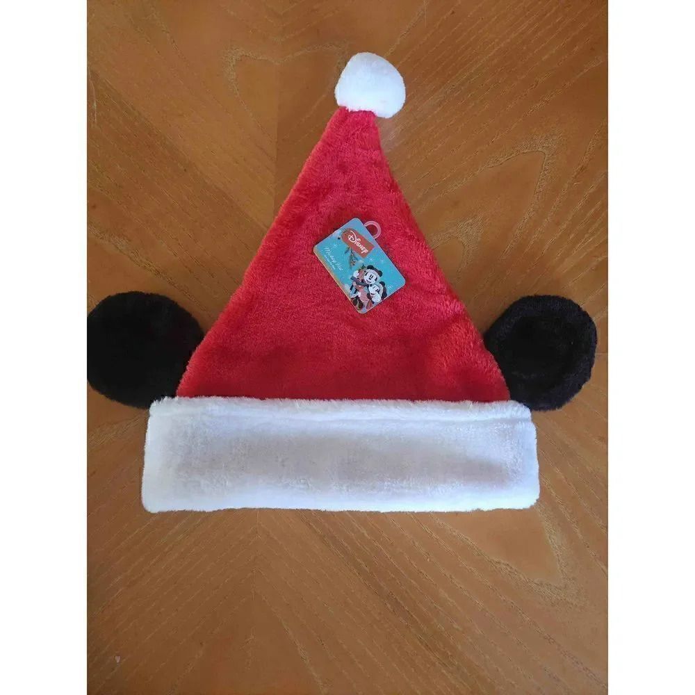 Disney Mickey Mouse ears Santa Hat Adult size